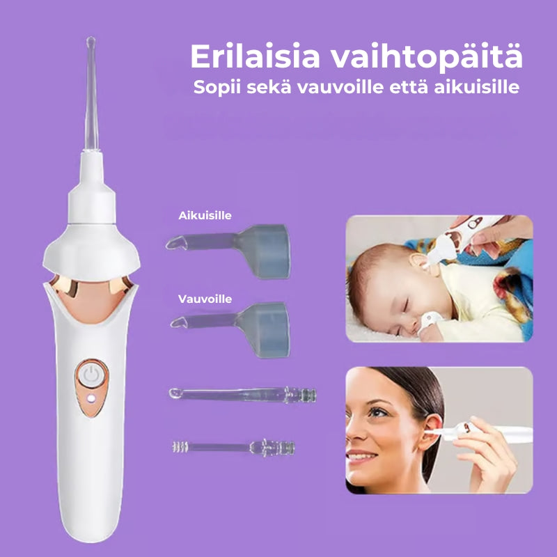 Kivuton korvavahanpoistaja