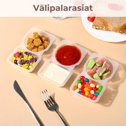 Uudelleenkäytettävät välipalarasiat
