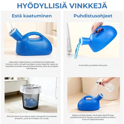 Kannettava virtsapullo