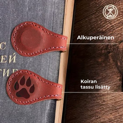 Magneettiset kirjanmerkit nahasta