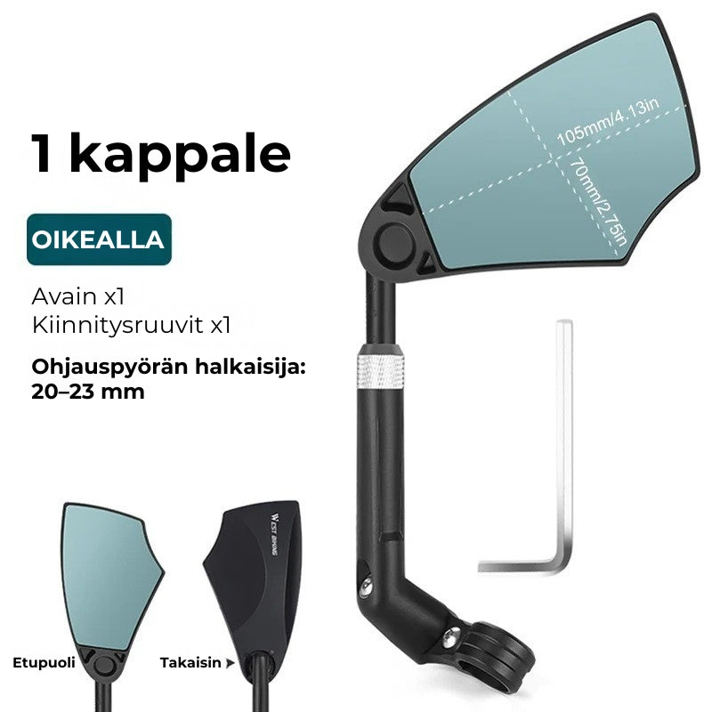 360° Kääntyvä polkupyörän taustapeili