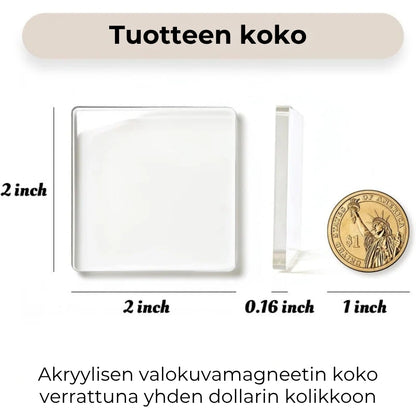 Tee-se-itse-magneettisarja valokuville ja piirustuksille (20 kpl)
