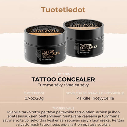 Vedenkestävä peitevoide arpien ja tatuointien peittämiseen