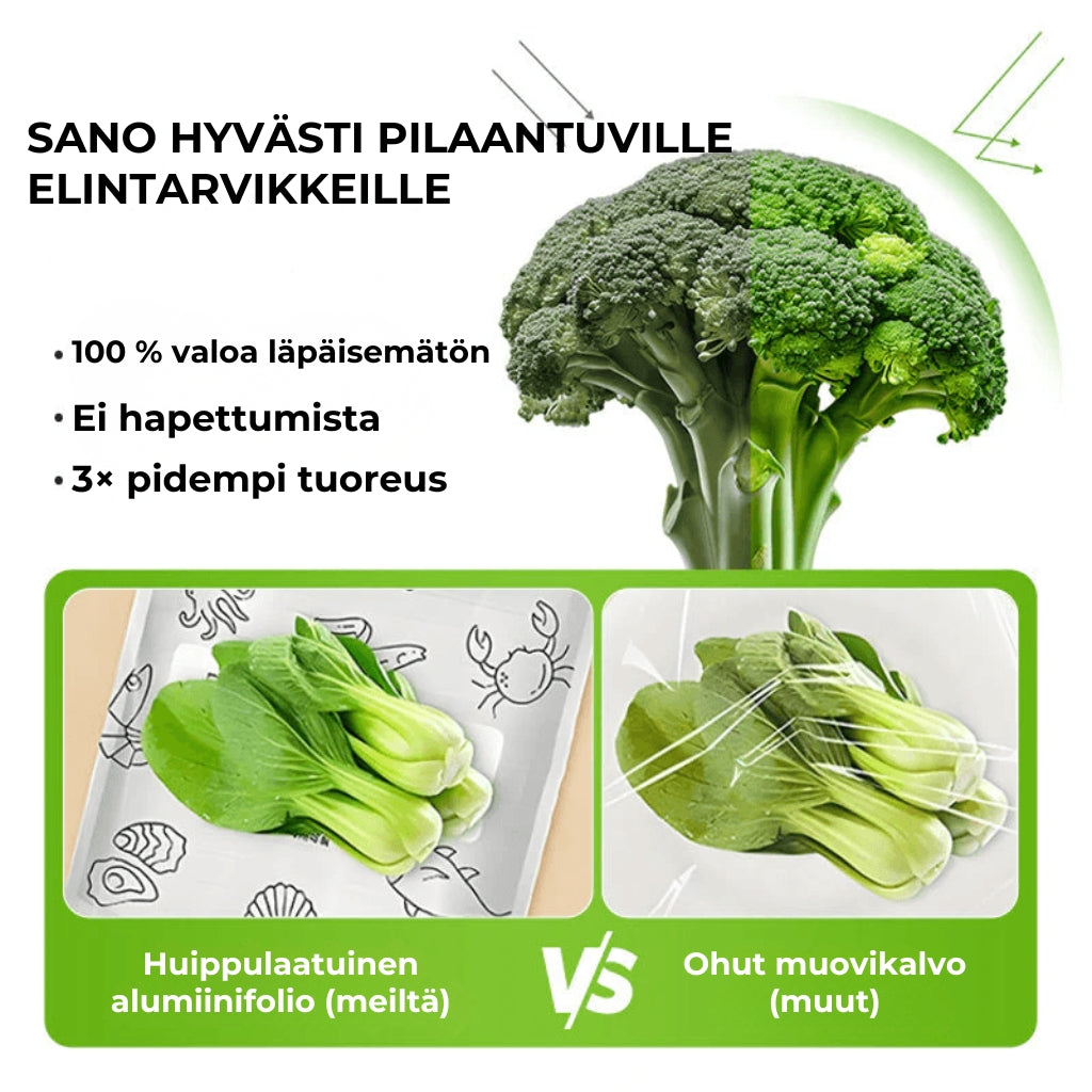 [30 kpl] Uudelleenkäytettävät alumiinifoliopussit