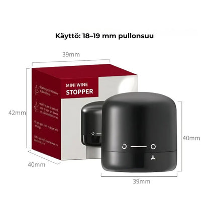 Tyhjiökorkki viinipulloille