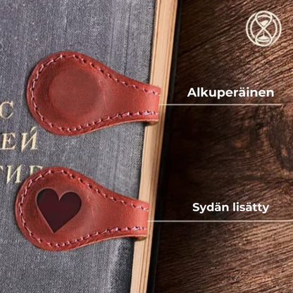 Magneettiset kirjanmerkit nahasta