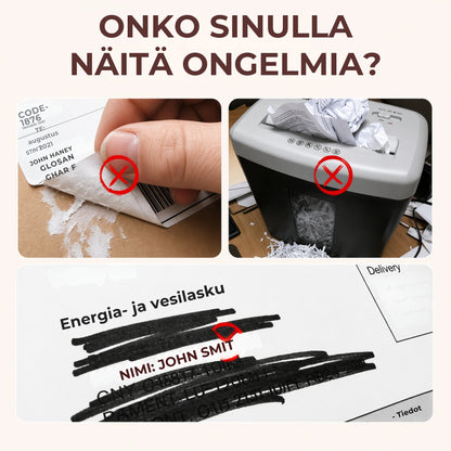 🔒 Tietosuojaleima | Paketeille ja asiakirjoille 📦✏️🎁
