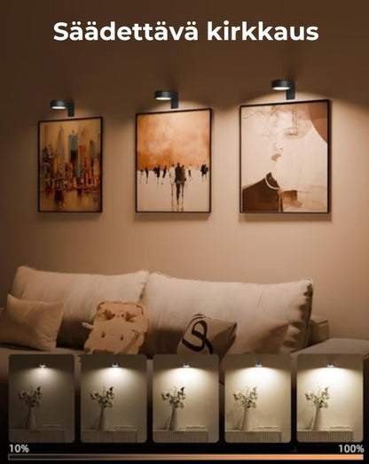 🖼️💡Magneettinen taidevalaisin – 13 valaistustilaa