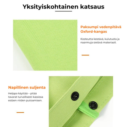 Kokoontaitettava ostoskassi pyörillä