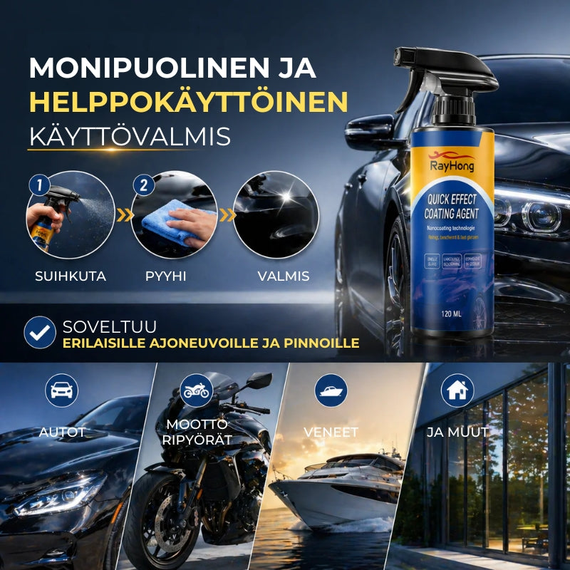 Suojaava auton pinnoitespray