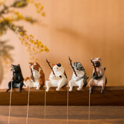 Käsinmaalatut mini-kissapatsaat työpöydälle 😺