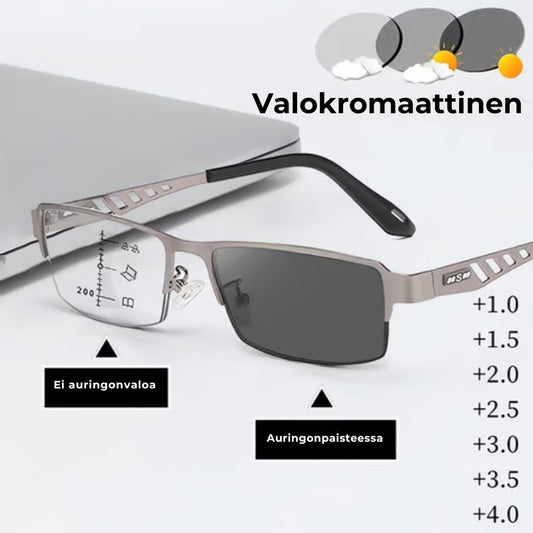 Kevyet ja väriä vaihtavat moniteholasit