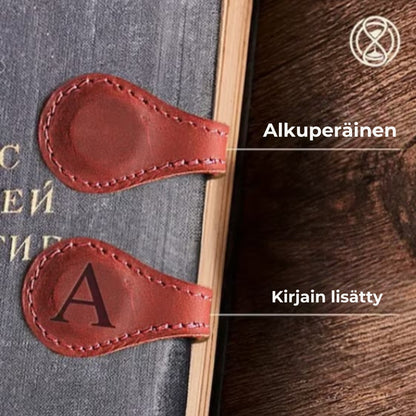 Magneettiset kirjanmerkit nahasta