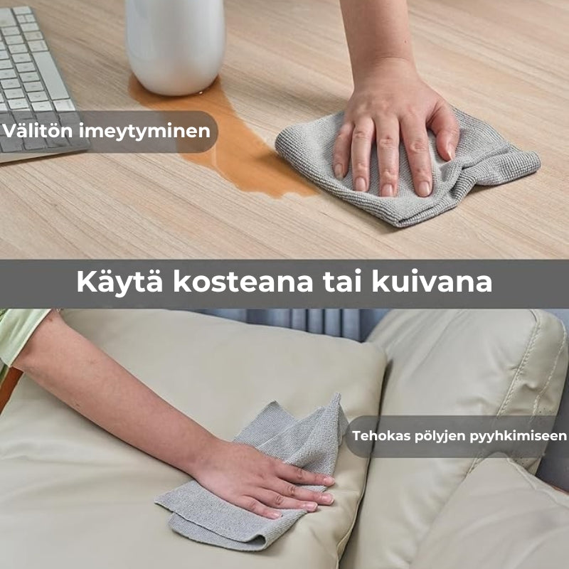 ♻️ Uudelleenkäytettävät mikrokuituliinat rullassa (20 kpl)