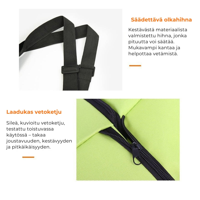Kokoontaitettava ostoskassi pyörillä