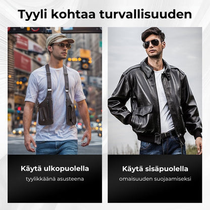 Tyylikäs varkaudenestolaukku miehille