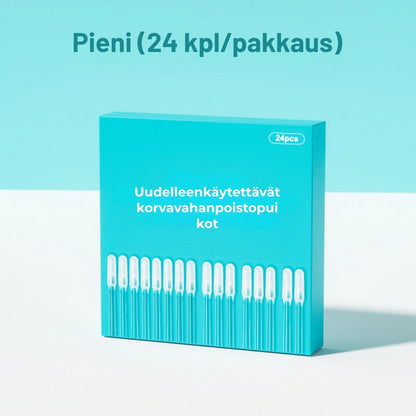 Uudelleenkäytettävät korvanpuhdistuspuikot (24 kpl)
