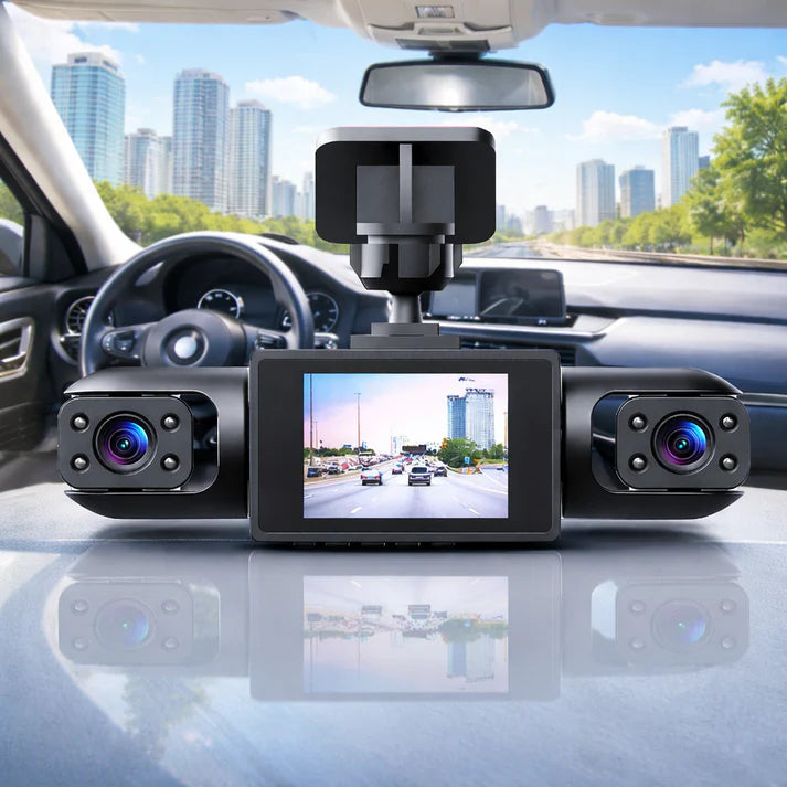 360° autokamera – 4 linssiä, yönäkö ja silmukkakuvaus 📹
