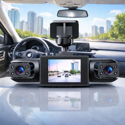360° autokamera – 4 linssiä, yönäkö ja silmukkakuvaus 📹