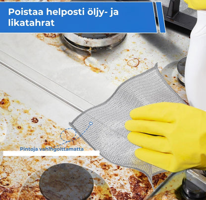 Uudelleenkäytettävät SilverMesh-hankausliinat (10 kpl)