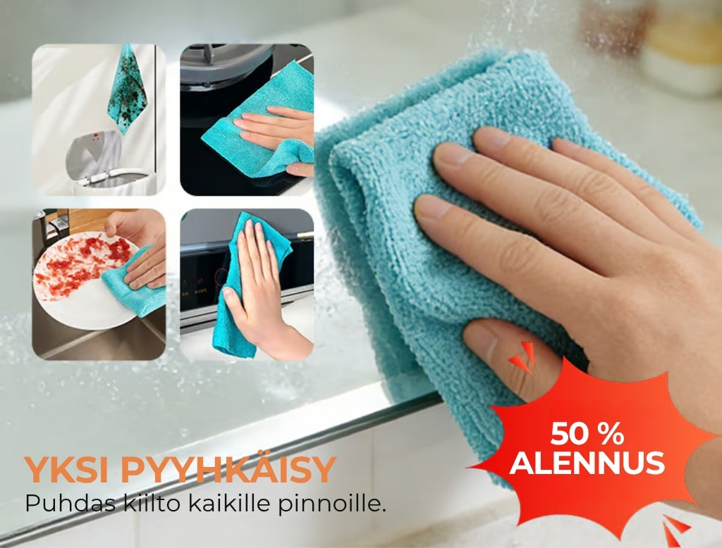 Mikrokuituliinat – 20 kpl uudelleenkäytettäviä keittiöpyyhkeitä
