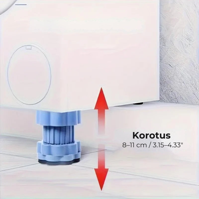 🔥 Yleiskäyttöiset pesukoneen tasapainottavat korokkeet