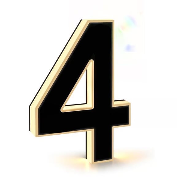 Aurinkoenergialla toimiva LED-talonumero