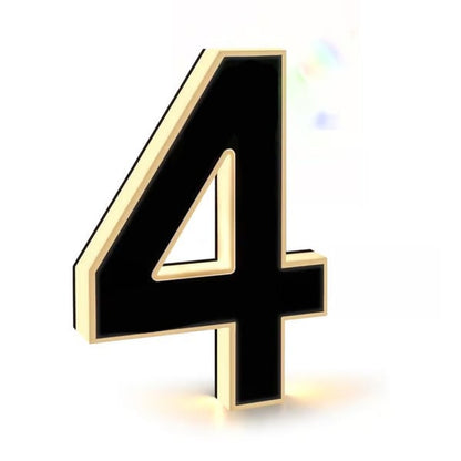 Aurinkoenergialla toimiva LED-talonumero