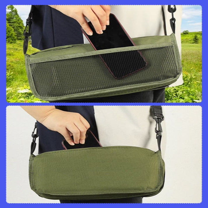 Pieni jakkara, suuri tuki – taitettava istuin kantolaukulla