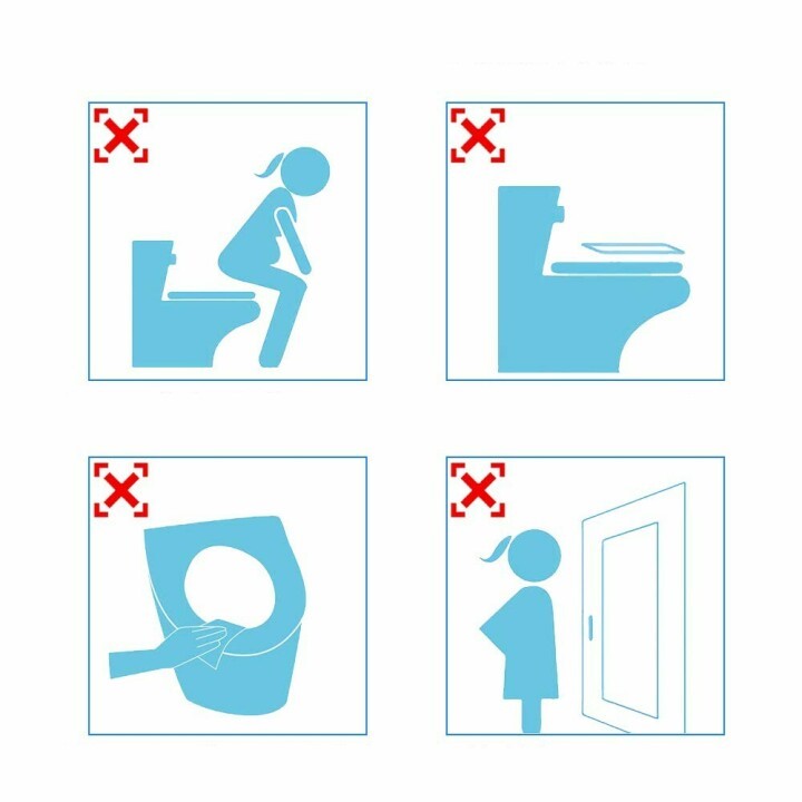 Biohajoavat WC-istuinsuojat julkisiin vessoihin (50 kpl)