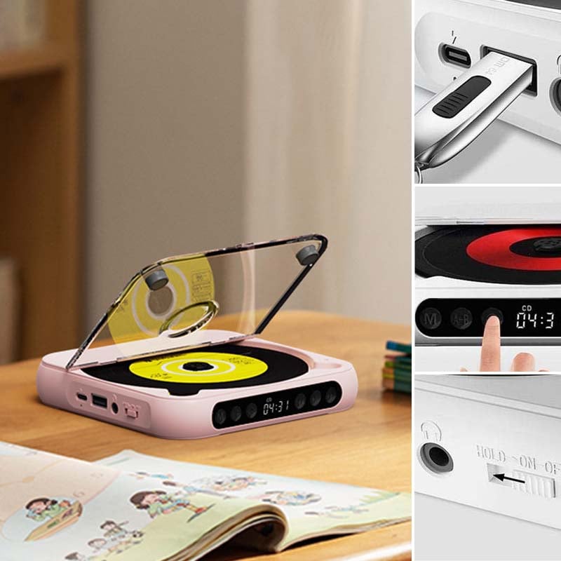 Kannettava Bluetooth-CD-soitin