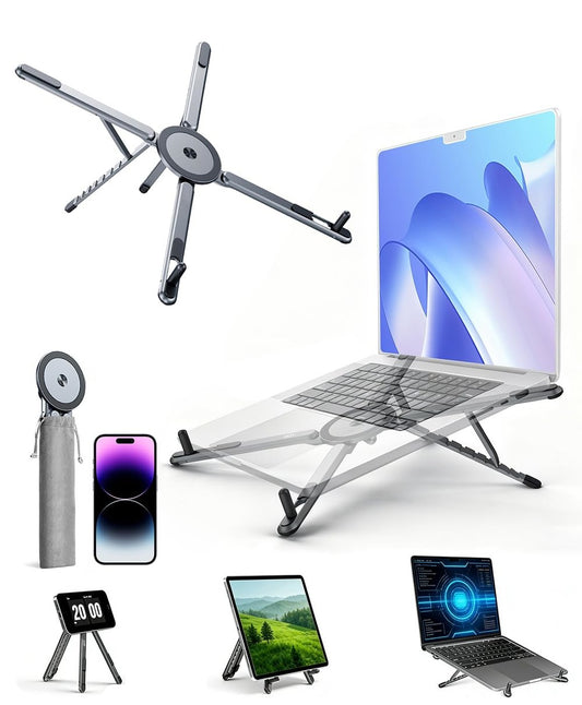 3-in-1-taitettava magneettinen elektroniikkateline