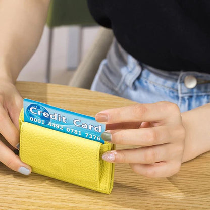 Käsintehty RFID-suojattu nahkalompakko
