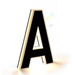 Aurinkoenergialla toimiva LED-talonumero