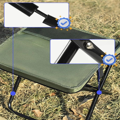 Pieni jakkara, suuri tuki – taitettava istuin kantolaukulla
