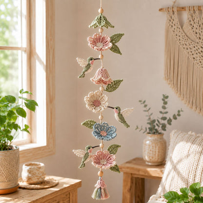 DIY-virkkauspaketti: roikkuva perhoskoriste