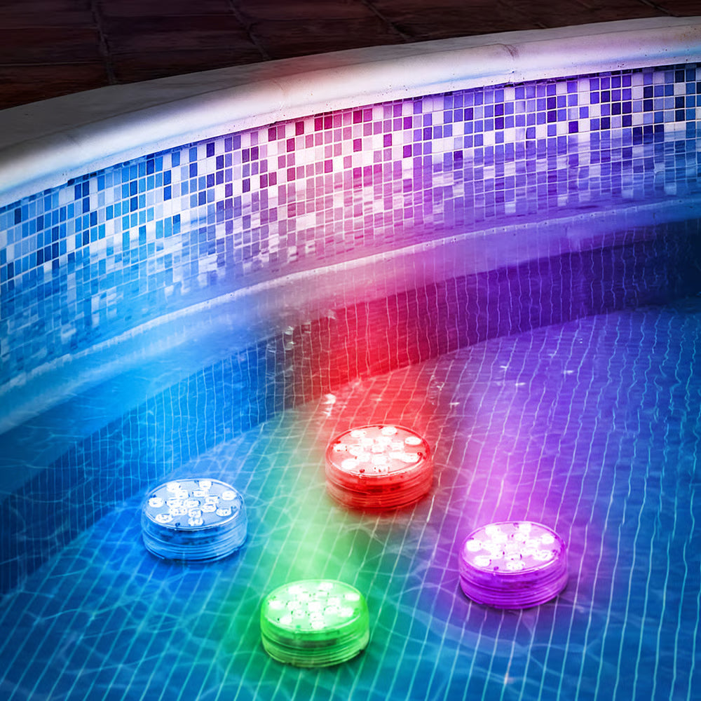 LED-uima-allasvalot – Vedenpitävät RGB-valot uima-altaaseen