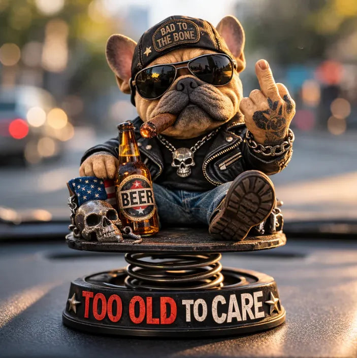 Äreä bulldog -kojelautakoriste