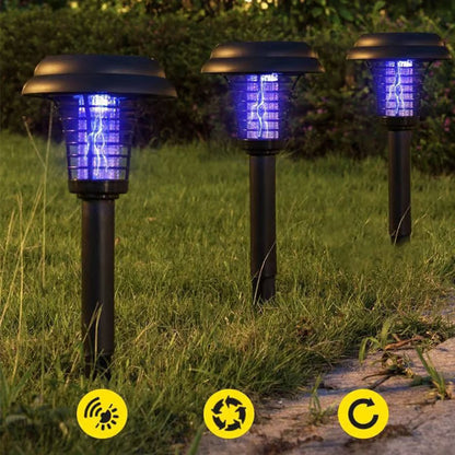Aurinkoenergialla toimiva LED-hyönteisvalaisin
