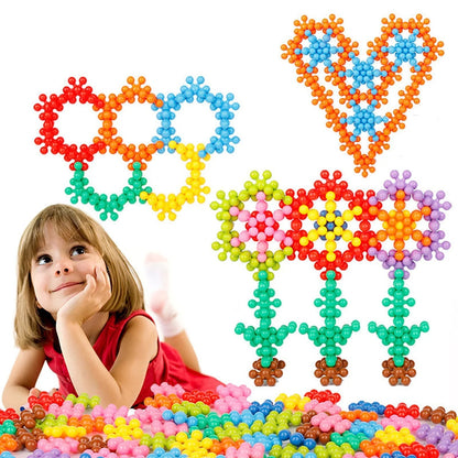 Montessori Lumihiutale-rakennuspalikat