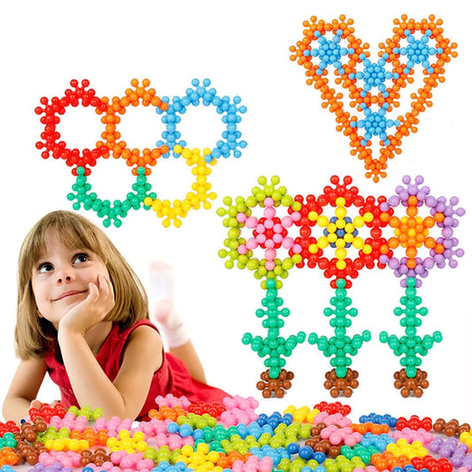 Montessori Lumihiutale-rakennuspalikat