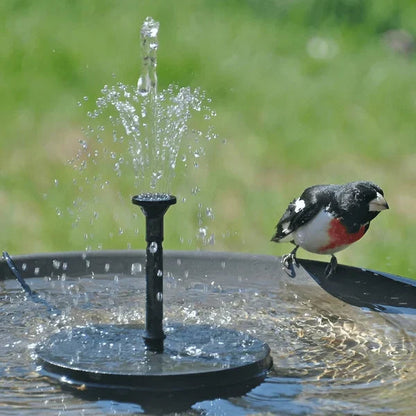 🐦️  Aurinkokäyttöinen suihkulähde puutarhaan