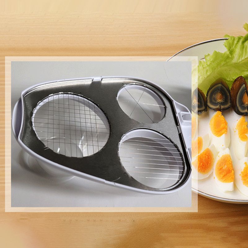 Monitoiminen 3-in-1 munaleikkuri
