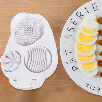 Monitoiminen 3-in-1 munaleikkuri