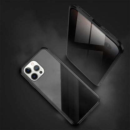 Kaksipuolinen iPhone-magneettikotelo – karkaistua lasia, täysi suoja