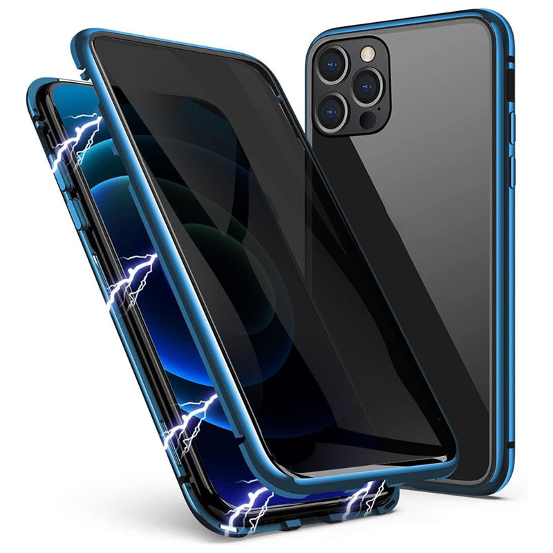 Kaksipuolinen iPhone-magneettikotelo – karkaistua lasia, täysi suoja