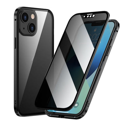 Kaksipuolinen iPhone-magneettikotelo – karkaistua lasia, täysi suoja