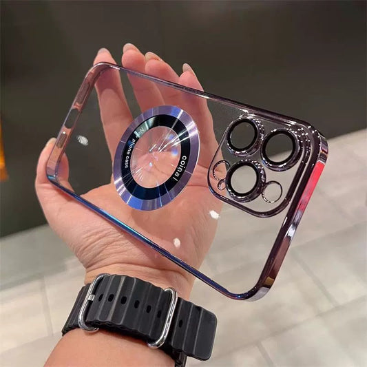 Läpinäkyvä magneettinen iPhone-kotelo