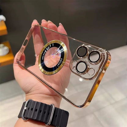Läpinäkyvä magneettinen iPhone-kotelo