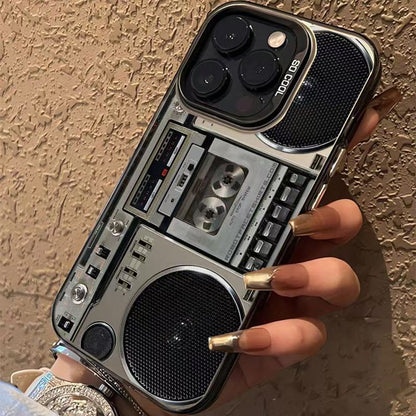 Retro-kasettisoitinpuhelinkotelo iPhonelle